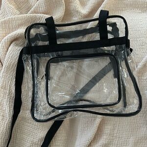 Clear bag for concerts, beach